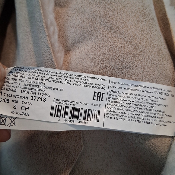 Mango Oversized Faux Fur and Shearling Effect Jacket In Ecru Size Small - Picture 7 of 16